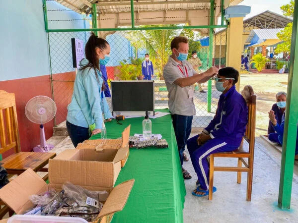 Eye clinic in one of the country’s prisons